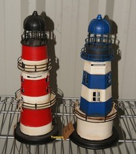 Metal Tin Lighthouse Model