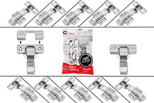 Soft Close Hinges Overlay 35 mm Kitchen Furniture Cabinet Doors Sets of 10-100