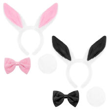 BUNNY RABBIT SET COSTUME HEADBAND EARS NOSE TAIL BOOK DAY EASTER FANCY DRESS LOT