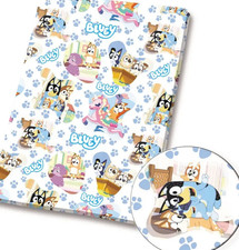 Polycotton Fabric Bluey Bingo