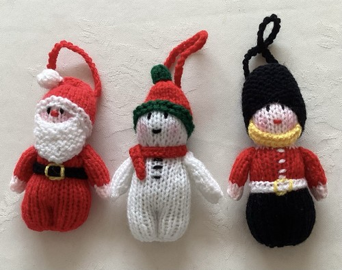 Hand knitted christmas tree - knitted,