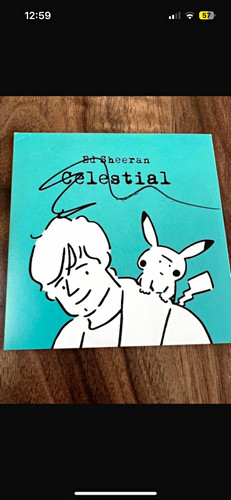 Sheeran signed celestial cd - ed,