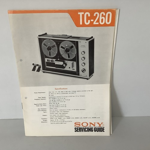 Sony 260 reel - tc-260, to