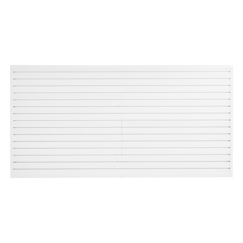 Pvc white slatwall - x,