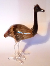 VINTAGE SAND ART GLASS EMU
