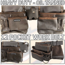 Oil Tanned Leather Work Belt