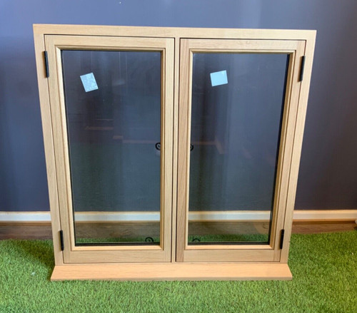 Oak wood hardwood window - wood, 900mm