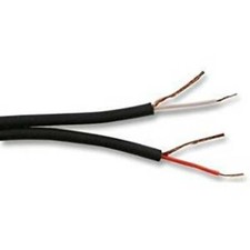 5m Black 2 Core Screened Audio Speaker Cable Figure 8 Microphone/Hook Up etc