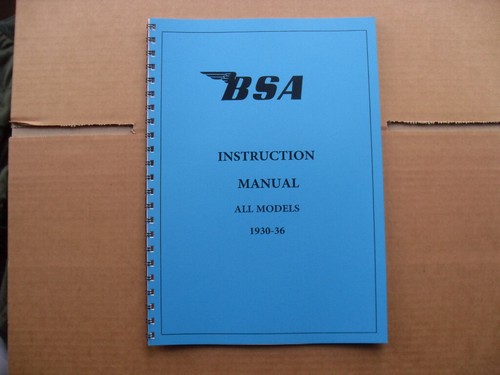 Bsa instruction manual for - instruction,