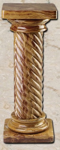 Marble onyx swirl pedestal - onyx,