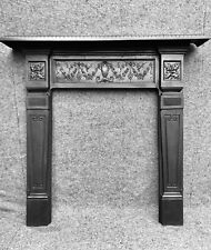 ANTIQUE CAST IRON FIREPLACE / FIRE / WOODBURNER SURROUND / VICTORIAN / EDWARDIAN