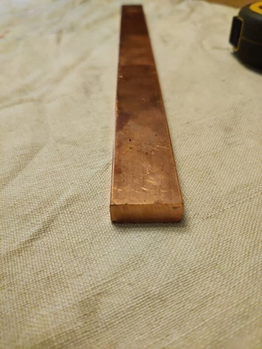 Flat copper bar - flat,