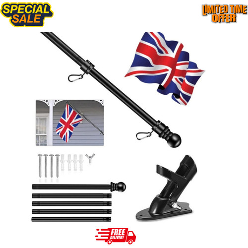 6ft wall mounted flag - wall-mounted, kit