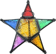 Vintage Glass Star Lantern