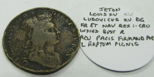 Jeton louis lvdovicvs dg - louis, xv
