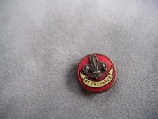 VINTAGE SENIOR BOY SCOUTS BE PREPARED RED ENAMEL LAPEL BADGE By COLLINS LONDON