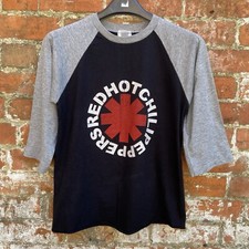 Vintage Red Hot Chili Peppers Band T Shirt Small Half Sleeve Baseball Jersey
