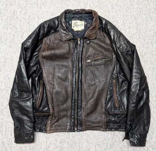 1980s vintage bomber leather - vintage,
