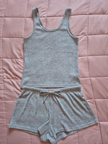 Primark grey ribbed - shorts, and