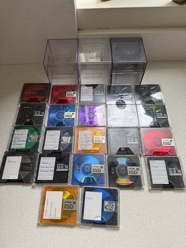 Recordable minidiscs with - recordable,