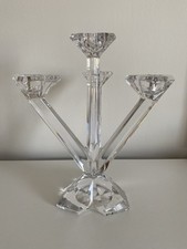 Villeroy & Boch Opera Lead Crystal Glass 4 Arm Candelabra Candle Holder Rare!