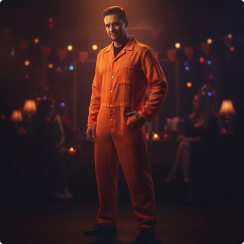 Prison jumpsuit orange - jumpsuit,