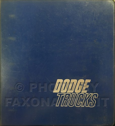 1976 dodge truck data book - truck,