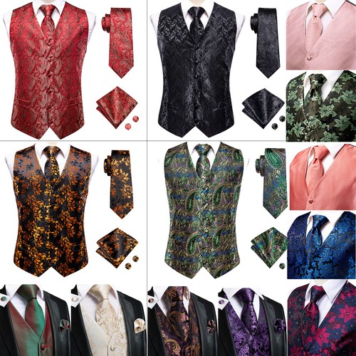 Mens waistcoat red black - waistcoat,