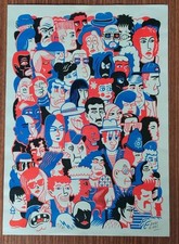 Andi Rivas UK People Risograph Print 25/75 - 2019 Signed Limited Edition 29.8×42