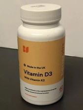 Bettervits - Vitamin D3 With K2 - 60 Capsules. BRAND NEW, SEALED. EXP:26/05/2027
