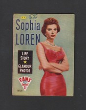 Vintage SOPHIA LOREN  'Fans Star Library'  "Soft Cover Book" 1950s
