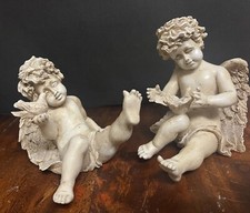 Set Of 2 Cherub Angel Figurine