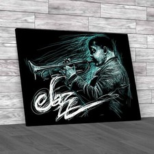 Jazzman Sax Player Drawing