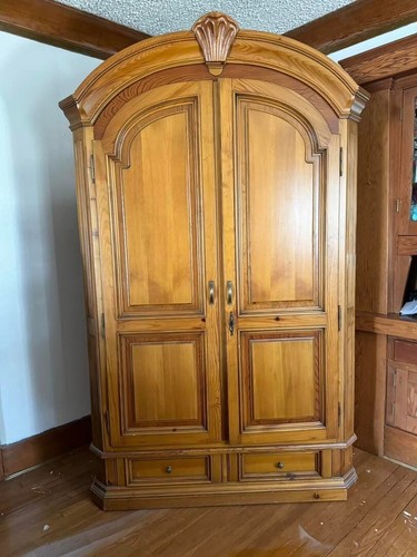 Wardrobe wood light - wood, brown
