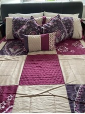 King Size Duvet Set - Bedspread, Fitted & Flat Sheets, Pillowcases - 14 Items