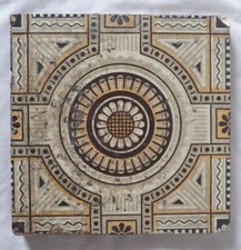 ENGLISH ANTIQUE MINTON TILE, CIRCA 19TH CENTURY (C) GOTHIC REVIVAL