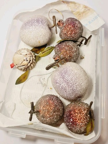Set vintage faux fruit - of, 6