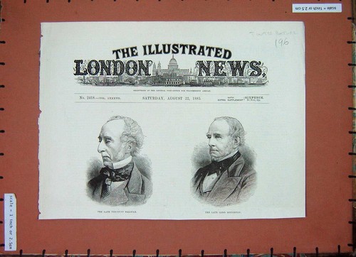 Original old antique print - original,