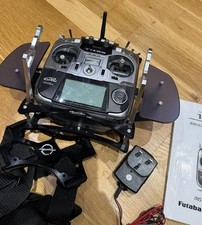 Futaba T14SG 2.4GHz Transmitter with Secraft tray and harness