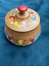 Vintage Wood Pot. Scandinavian