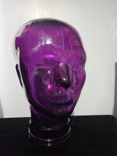 Glass Display Head - Purple