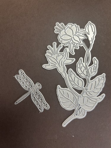 Dragonfly flower metal - flower, 2x