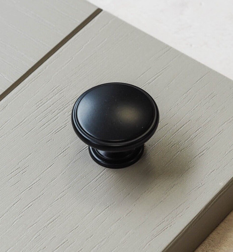 Black kitchen cupboard knob - black,