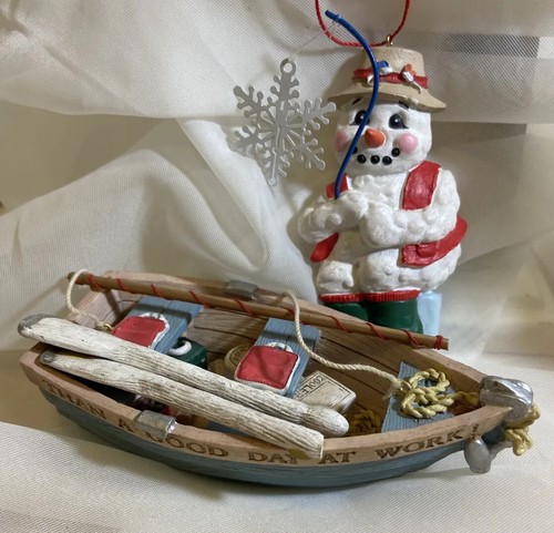 Ice fishing snowman - fishing, &