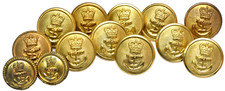 Royal Navy ~ Q/C Brass Buttons Lot  ~ Firmin & Gaunt