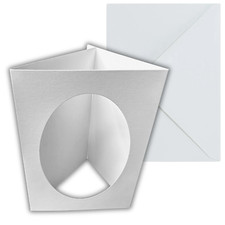 10 x A6 White Oval Aperture