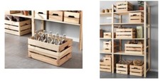IKEA KNAGGLIG Pine Box Crate