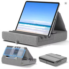 Tablet Pillow Holder Stand for iPad Storage Foldable Dock Desktop Bedside Lap