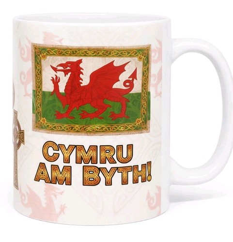 Welsh dragon coffee mug - welsh,