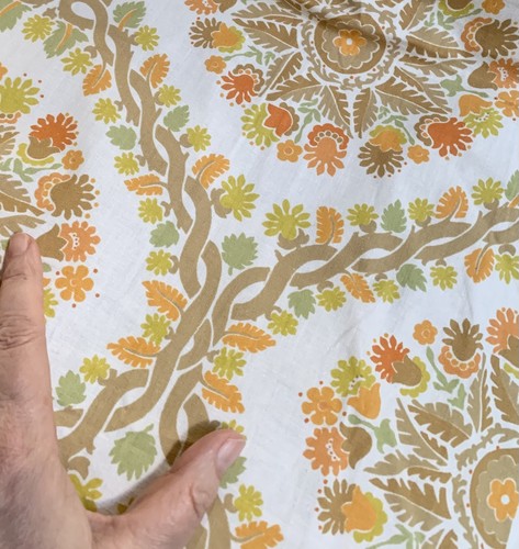 Retro orange mustard - orange, olive